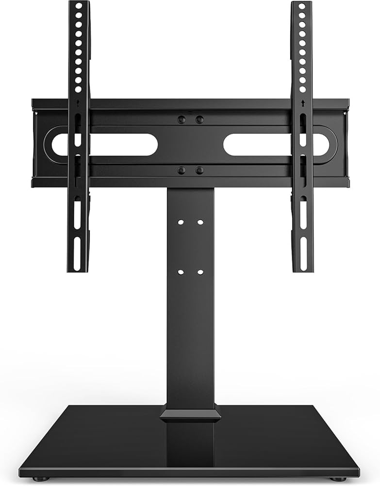 Universal TV Stand - Table Top TV Stand for 27-60 inch LCD LED TVs - 9 Level Height Adjustable TV... | Amazon (US)