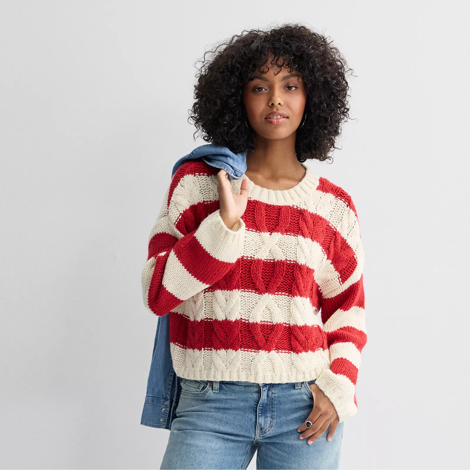 Juniors' SO\u00ae Chunky Crewneck Sweater | Kohl's