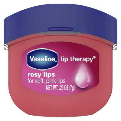 Vaseline Lip Therapy Mini Lip Balm - Rosy - Travel Size - 0.25oz | Target
