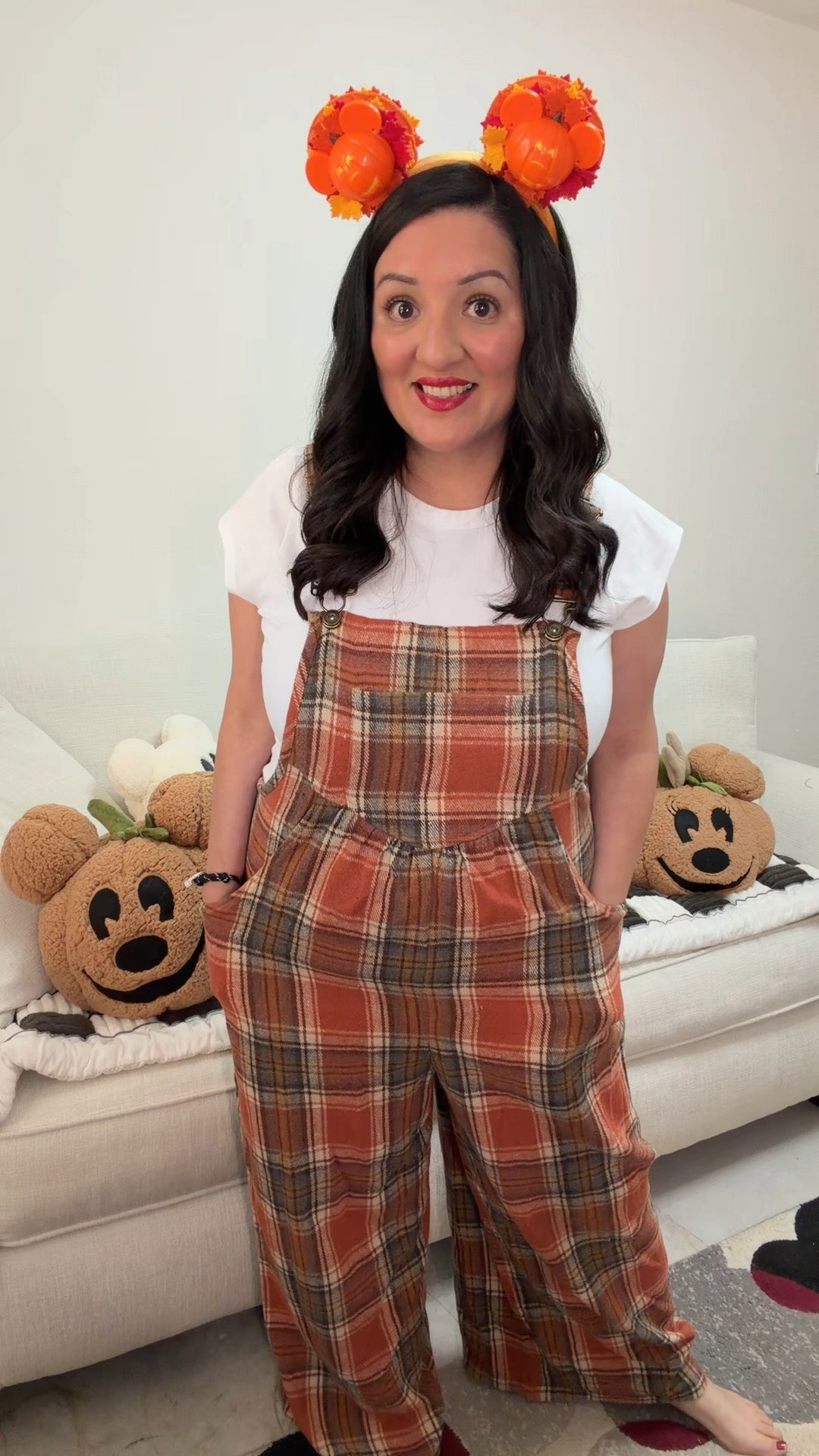 Fall fashion + Disney Halloween vibes! 🎃🖤🍂 These @Bloomchic  plaid overalls are such a cute and comfy fall staple, and I LOVE how perfectly they pair with my pumpkin Minnie ears! 🐭🎃

Wide-leg fit, pockets, and sizes M–6X! Perfect for a Disney day, pumpkin patch, or all your fall adventures. ✨

Linked in my LTK! 🛍️ Use code LTK15 for a discount!

#FallFashion #DisneyStyle #HalloweenStyle #PlusSizeFashion #Bloomchic

#LTKgrwm #LTKdayinmylife #LTKootd