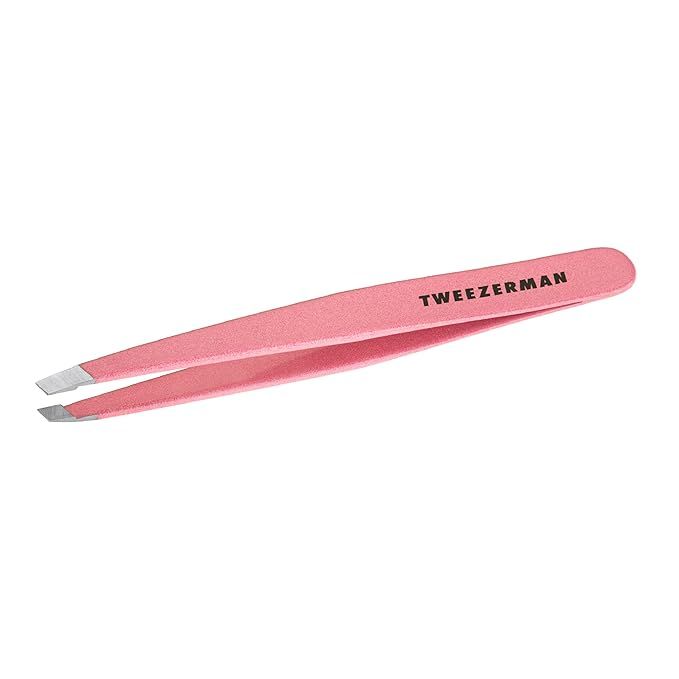 Tweezerman Exclusive Tea Rose Slant Tweezer - Hair Removal Tweezers, Stainless Steel | Amazon (US)