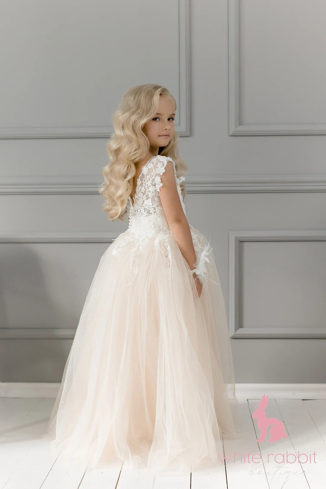 tule flower girl dress champagne glitter, girls lace dress, lace toddler dress floral flower girl... | Etsy (US)