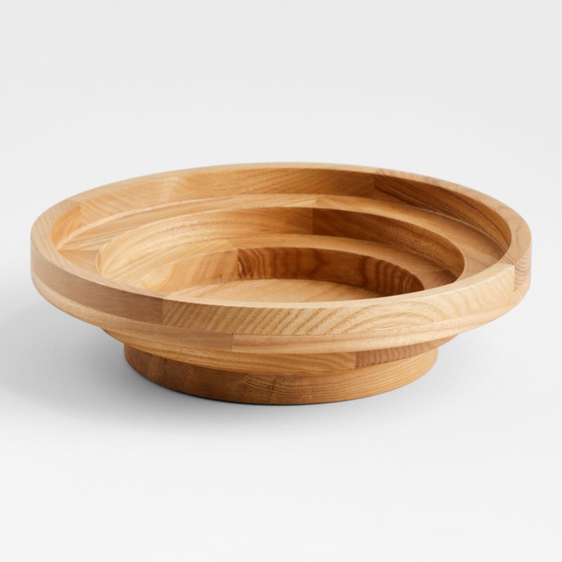 Wooden Fruit Bowl by Molly Baz | Crate & Barrel | Crate & Barrel