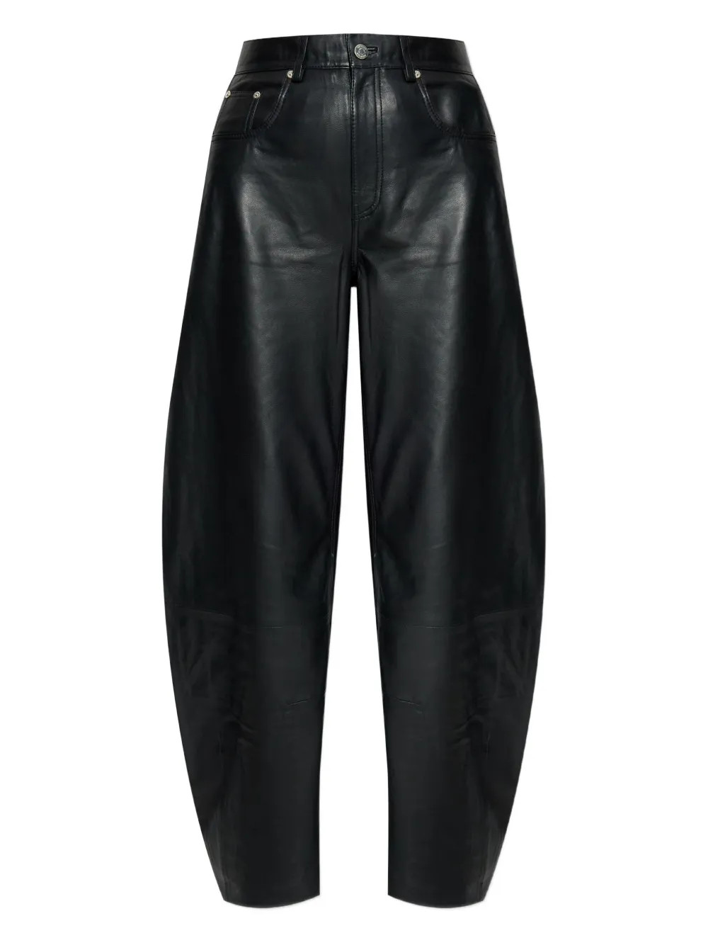 Gestuz Leather Trousers | Black | FARFETCH | Farfetch Global