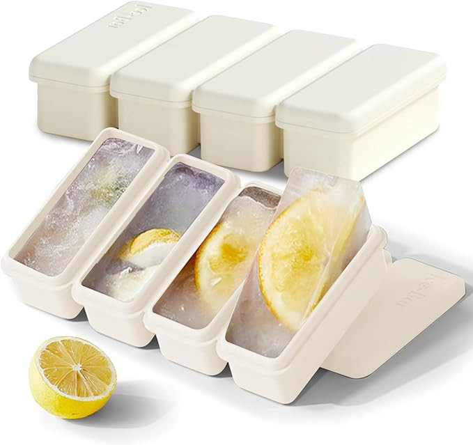 Silicone Ice Cube Molds Widely Use 2 Packs, Ice Cube Tray for Whiskey, Freezer Molds for Soups an... | Amazon (US)