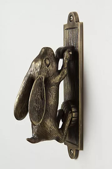 Swinging Hare Door Knocker | Anthropologie (US)