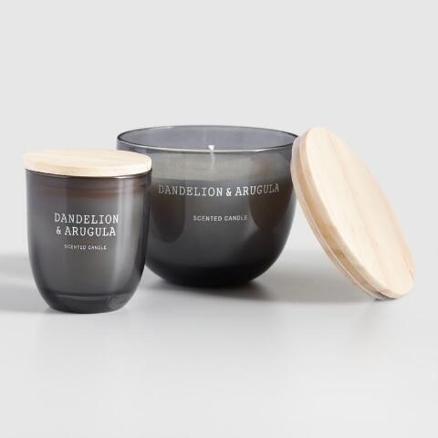 Gray Dandelion & Arugula Scented Candle | World Market