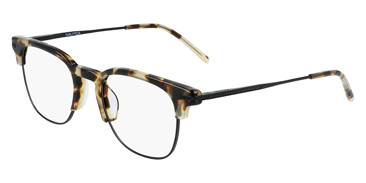 Nautica N8161 Half Rim Square Tokyo Tortoise Eyeglasses | Walmart (US)