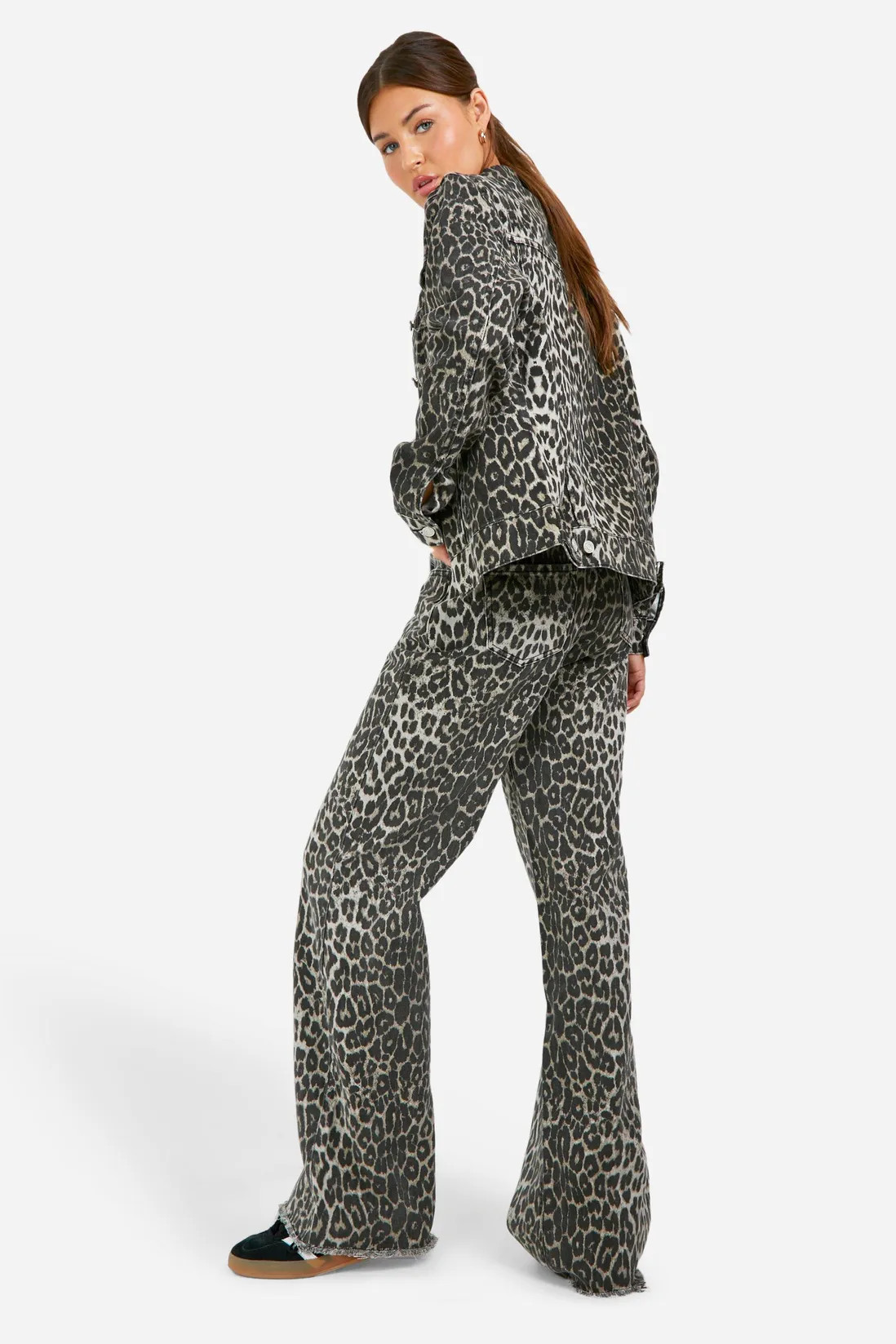 Leopard Straight Leg Jeans | NastyGal UK