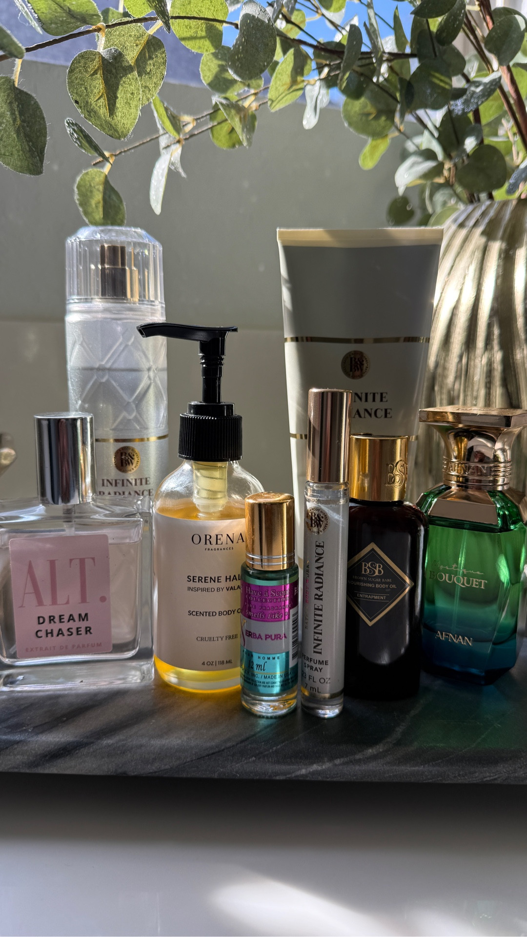 Today’s scent of the day was giving sweet clean girl vibes and I loved it! 

Mystique Bouquet [Inspired by Parfums de Marley Valaya Exclusif ] and Infinite Radiance brought the perfect amount of sweetness to the combo that lifted the Dream Chaser [Inspired by LV Attrape Reves] just enough where it went from light a clean to light, clean and ever so subtly sweet. 

Mystique Bouquet def outlasted all the other fragrances, but as it dried down I was left with the sweet warmth of Mystique Bouquet that kept me sniffing myself all day. 

And the best part, it’s super affordable 

#LTKvlog #LTKselfcare #LTKBeauty