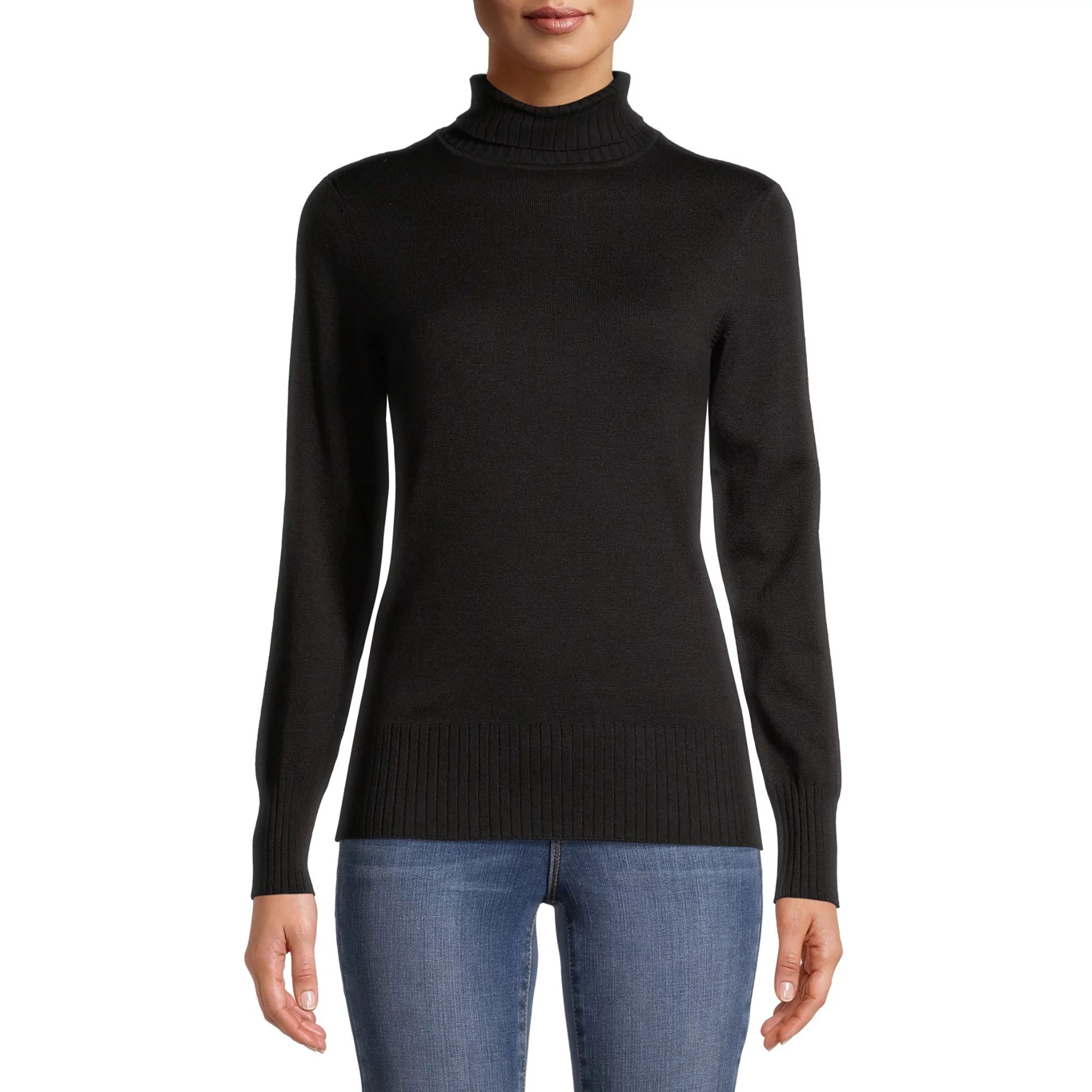 Time and Tru Women's Turtleneck Sweater | Walmart (US)