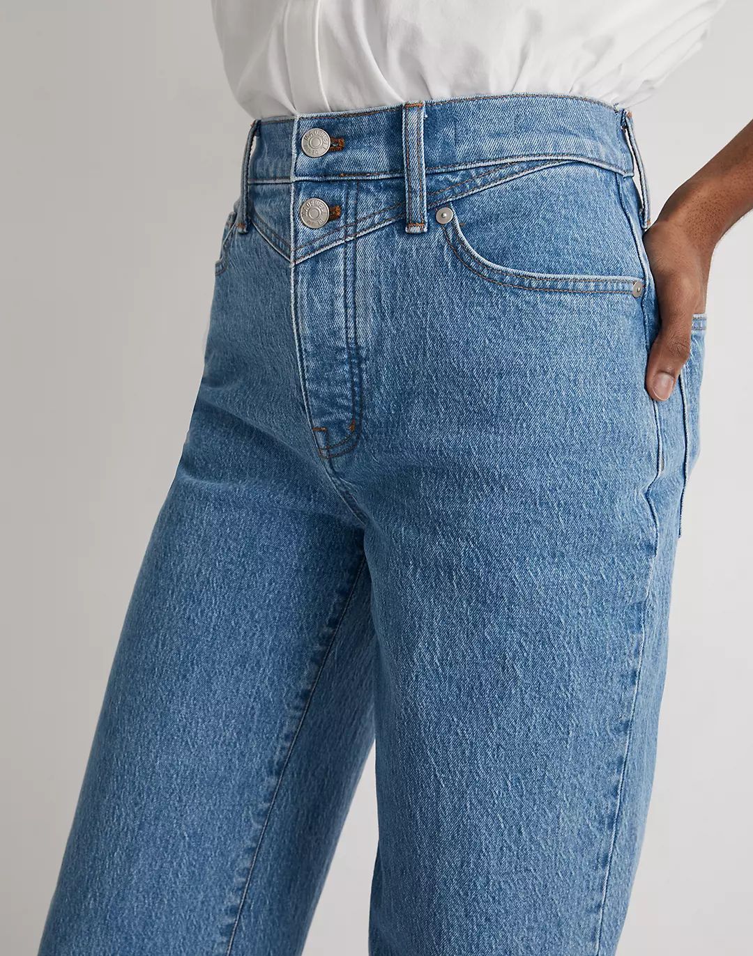The Perfect Vintage Wide-Leg Jean in Harding Wash: Button-Fly Edition | Madewell