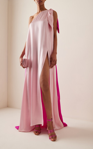 Draped One-Shoulder Silk Gown | Moda Operandi (Global)