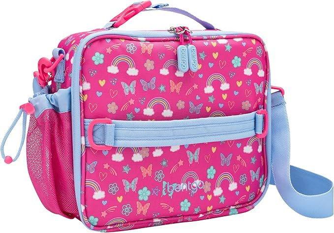 Bentgo Prints Kids Lunch Bag - Double-Insulated, Reusable, for Kids 3+, Adjustable Strap; Holds K... | Amazon (US)