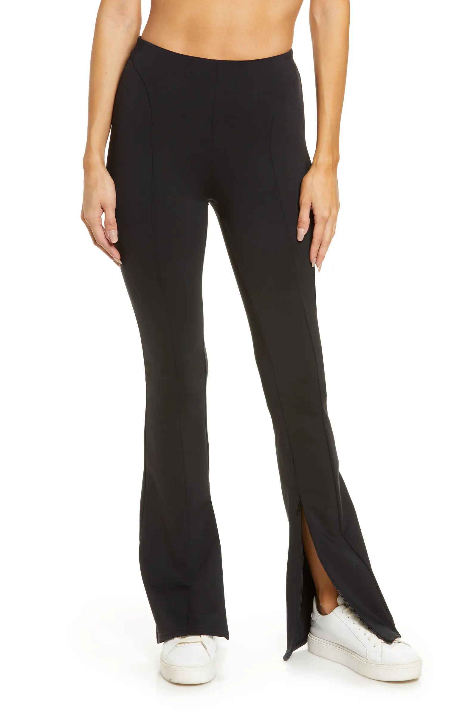 Alo High Waist Zip It Flare Leggings | Nordstrom | Nordstrom