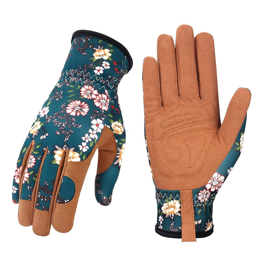 Bamllum Leather Gardening Gloves for Women - Working Gloves for Weeding, Digging, Planting, Rakin... | Amazon (US)