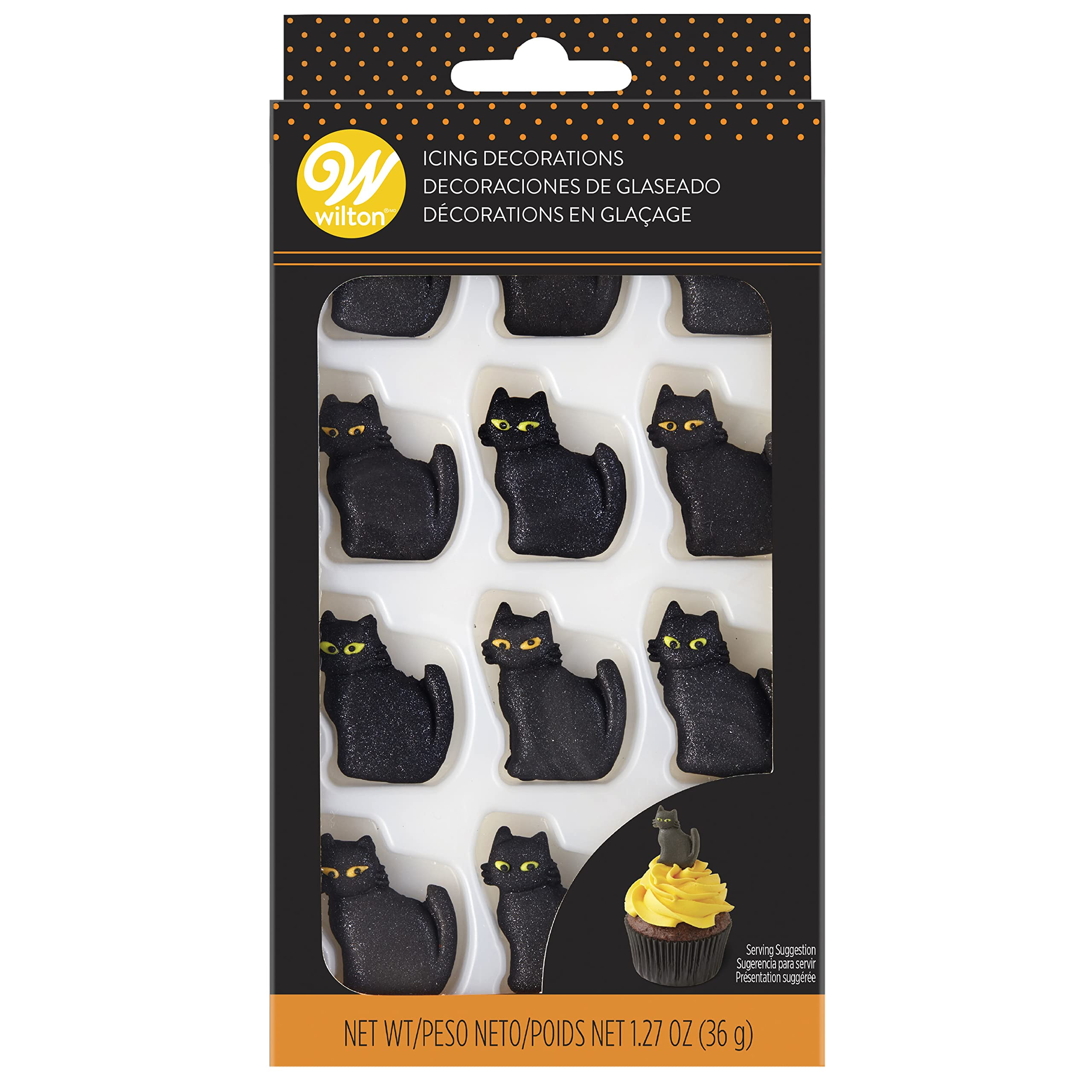 Wilton Food Items Black CAT Royal Icing Decor | Amazon (US)