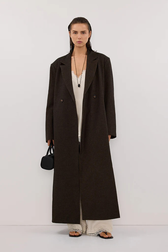 BENTLEY CHOCOLATE OVERSIZED COAT | DISSH