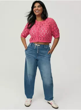 High-Rise Barrel Jean | Torrid (US & Canada)