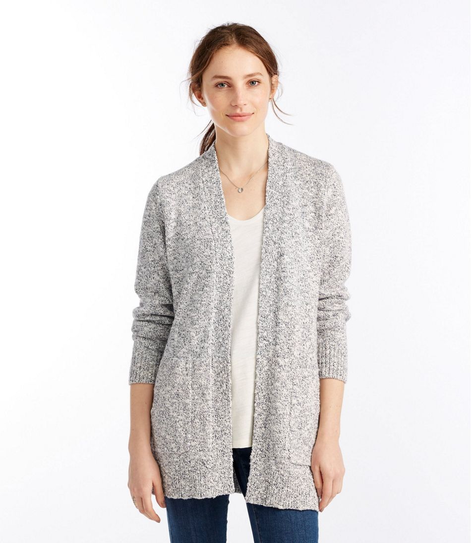 Women's Cotton Ragg Sweater, Open Cardigan | L.L. Bean