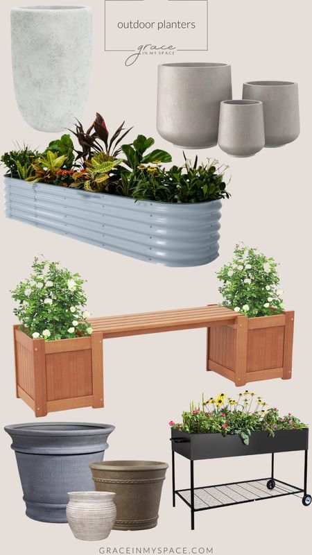 These large outdoor planters and raised beds are the perfect addition to your garden and landscaping  

#LTKFindsUnder100 #LTKHome #LTKSeasonal