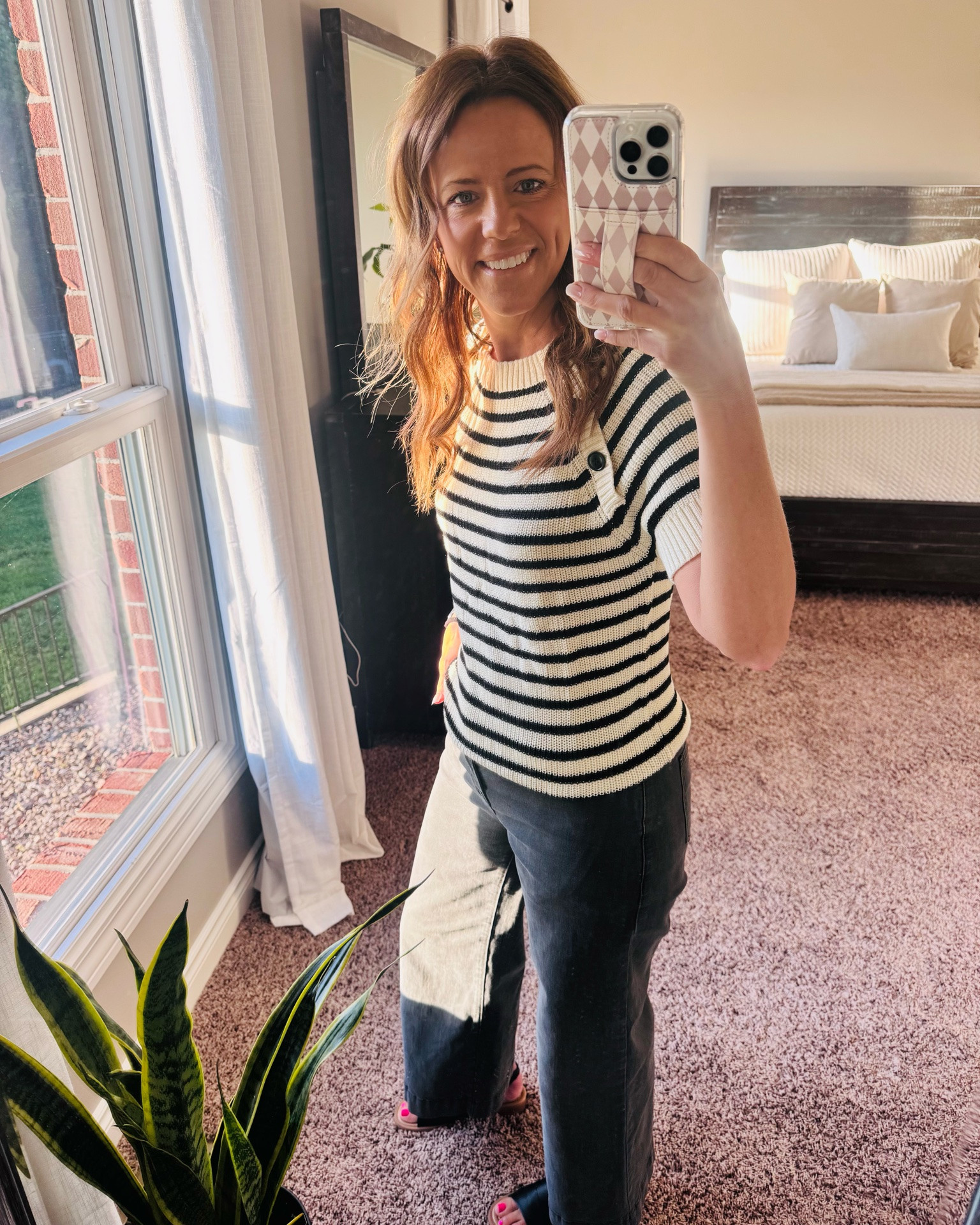 Cheap and cute will forever be my favorite combo 🙌🖤
This entire look gives effortless everyday style without the expensive price tag… and this striped sweater is only $24! Paired with black cropped denim and comfy sandals for an easy outfit that looks way more expensive than it is. ✨

Proof you don’t have to spend a fortune to put together a cute outfit you feel good in! 🛍️

#LTKStyle #AffordableFashion #LTKFinds #CasualStyle #BudgetFriendlyFashion

#LTKootd #LTKOver40 #LTKdayinmylife