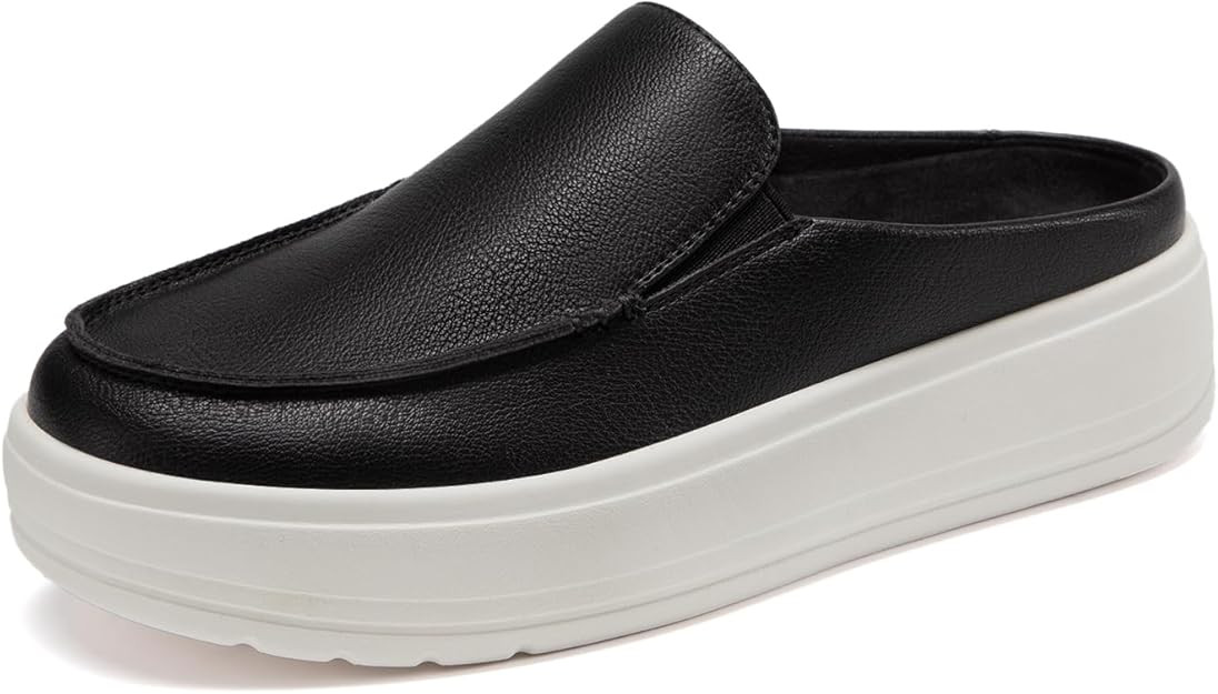 Rihero Women's Slip On Platform Mule Shoes Comfortable Memory Foam Lightweight Round Toe Clogs fo... | Amazon (US)