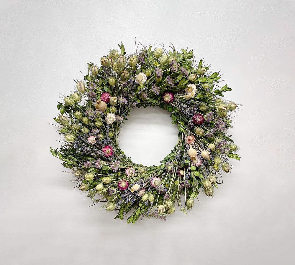 Dried Blossom Bounty Wreaths | Pottery Barn (US)