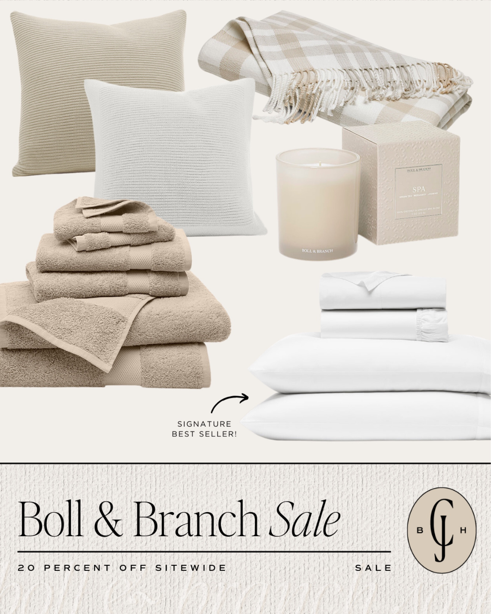 Get 20% off at Boll & Branch and grab your favorite home decor! #cellajaneblog #bollandbranch #homedecor

#LTKSale #LTKhome #LTKsalealert