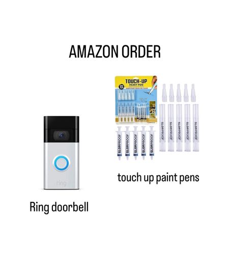 Ring video doorbell camera. Touch up paint pens for home.

#LTKhome
