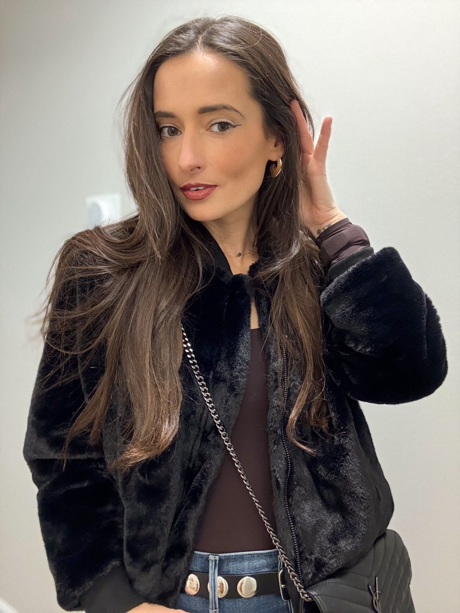 My everyday “put together but comfy” uniform lately 🖤
Jacket + jewelry are all affordable and so good.

#LTKSeasonal #LTKFindsUnder100 #LTKU