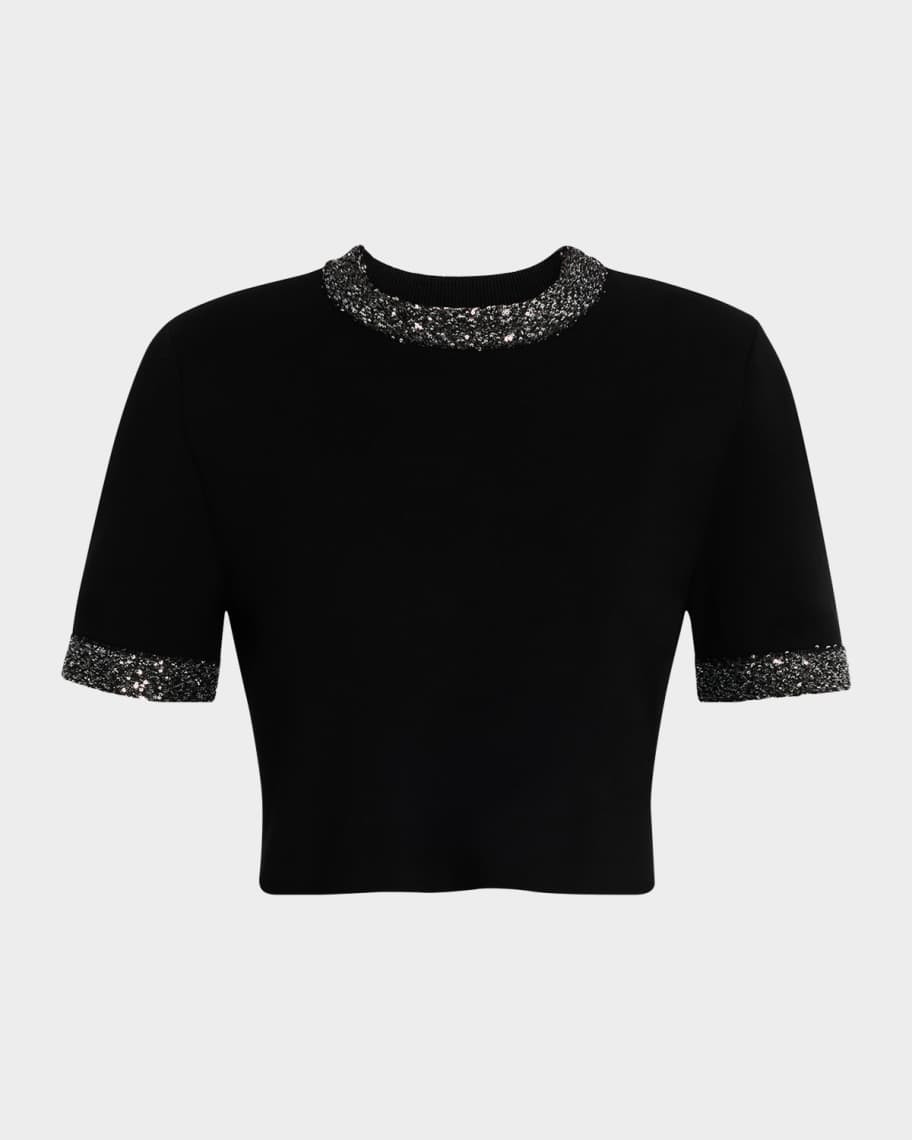 Maeve Embellished Short-Sleeve Top | Neiman Marcus
