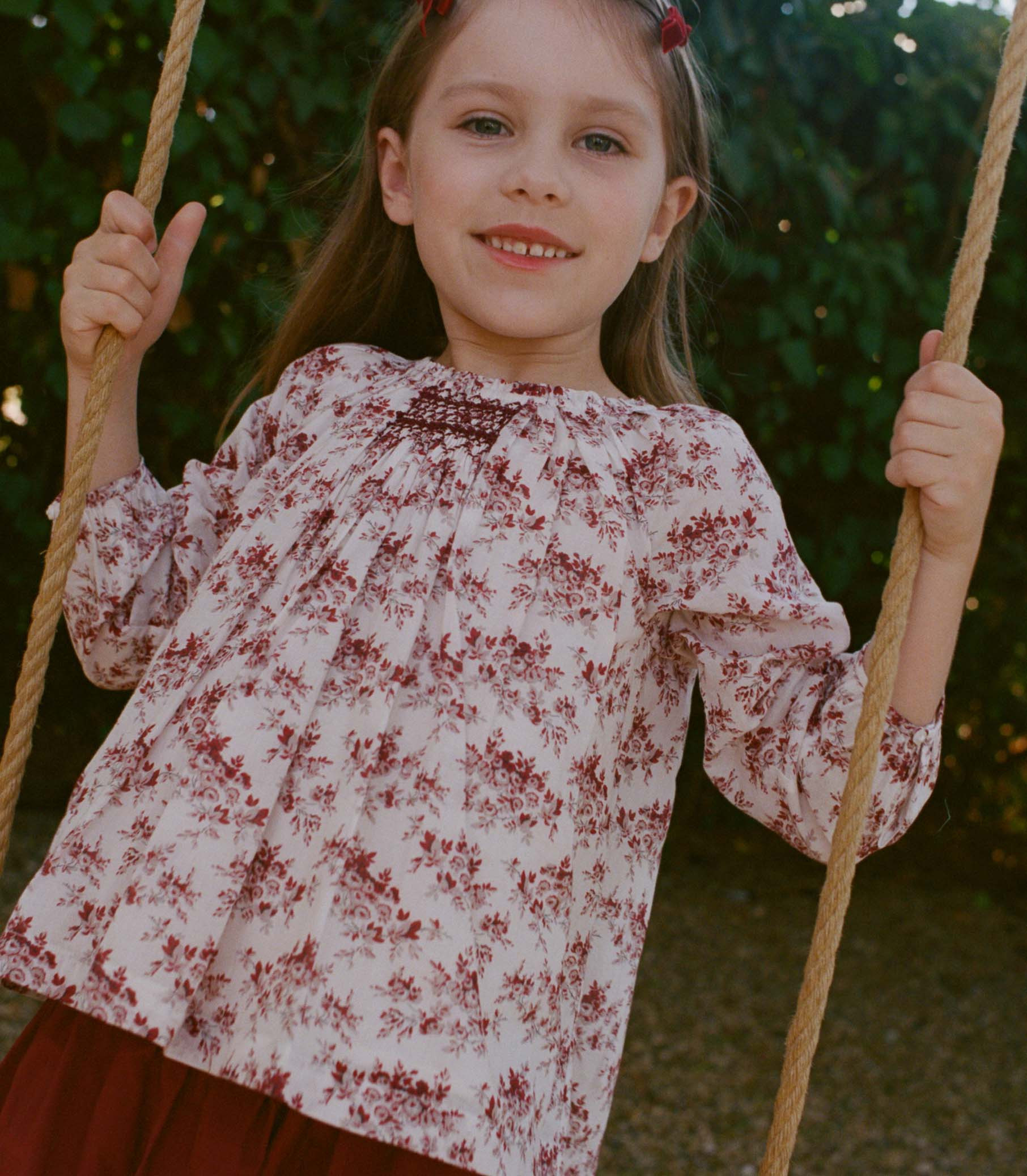 Isabeau Top - Ivory Rosier Floral | DÔEN | DOEN