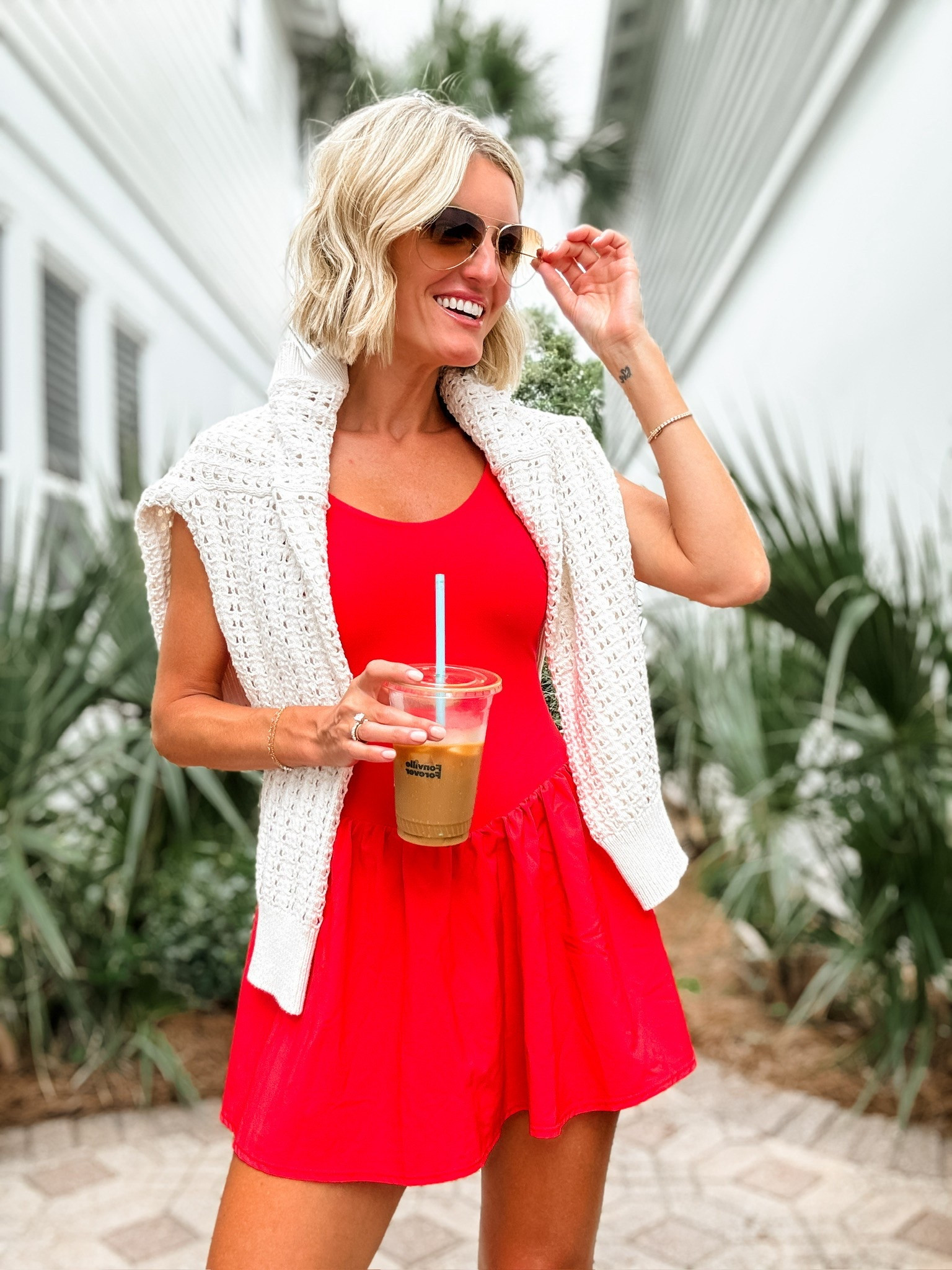 The perfect active dress for the Fourth of July 😍 wearing a small. 

Loverly Grey, Target find, active dress, athletic dress, tennis dress, Fourth of July outfit ideas 

#LTKActive #LTKFindsUnder50 #LTKSummerEdit
