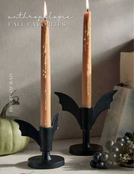 Bat candlestick holders
Anthropologie fall favorites
Halloween decor
Fall decor
Taper candles
Candleholder
Bar decor


#LTKhome #LTKSeasonal