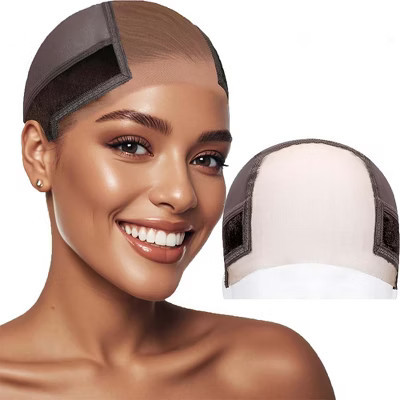 Jessie's Wig U-shaped wig mesh cap 4*5inch black double-sided velvet lace wig head cap Beige 6 | Target