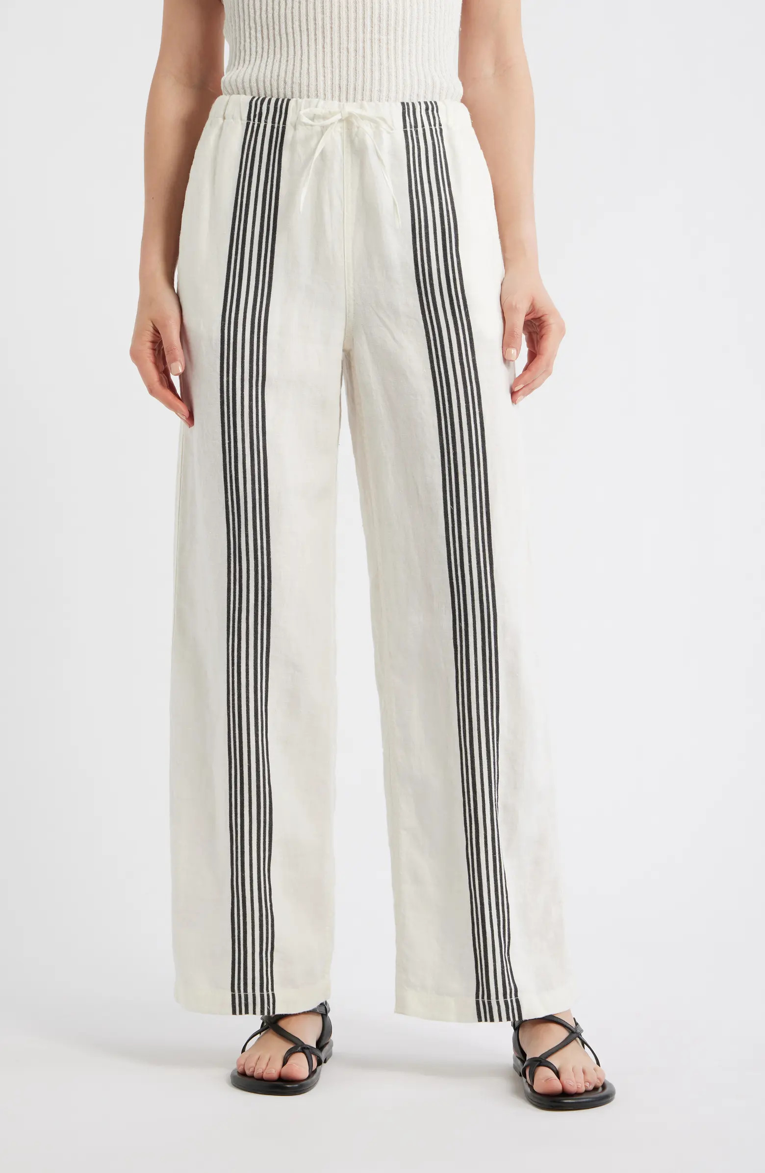 Madewell Linen Blend Pull-On Pants | Nordstrom | Nordstrom