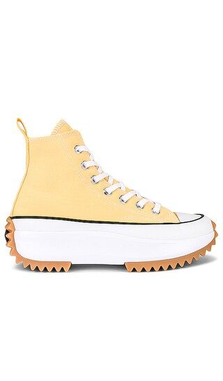 Run Star Hike Recycled Canvas Sneaker in Citron Zest, Black, & White | Revolve Clothing (Global)
