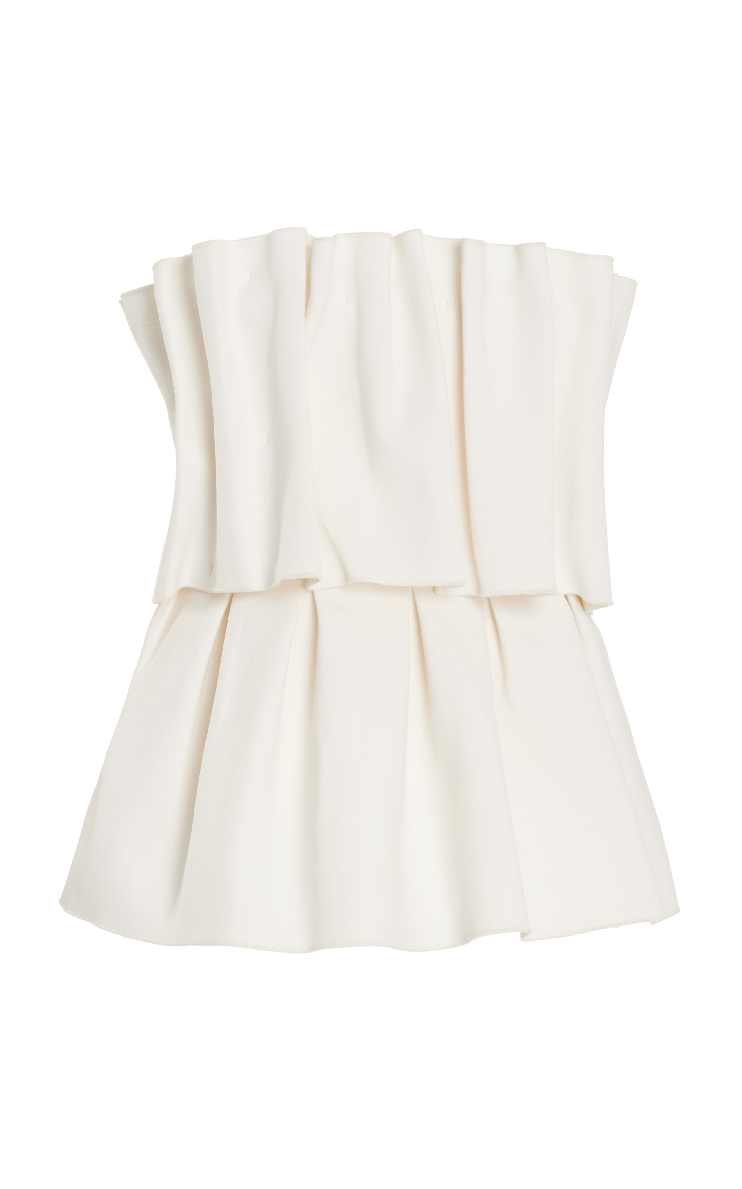 Ruffled Stretch-Crepe Strapless Top | Moda Operandi (Global)