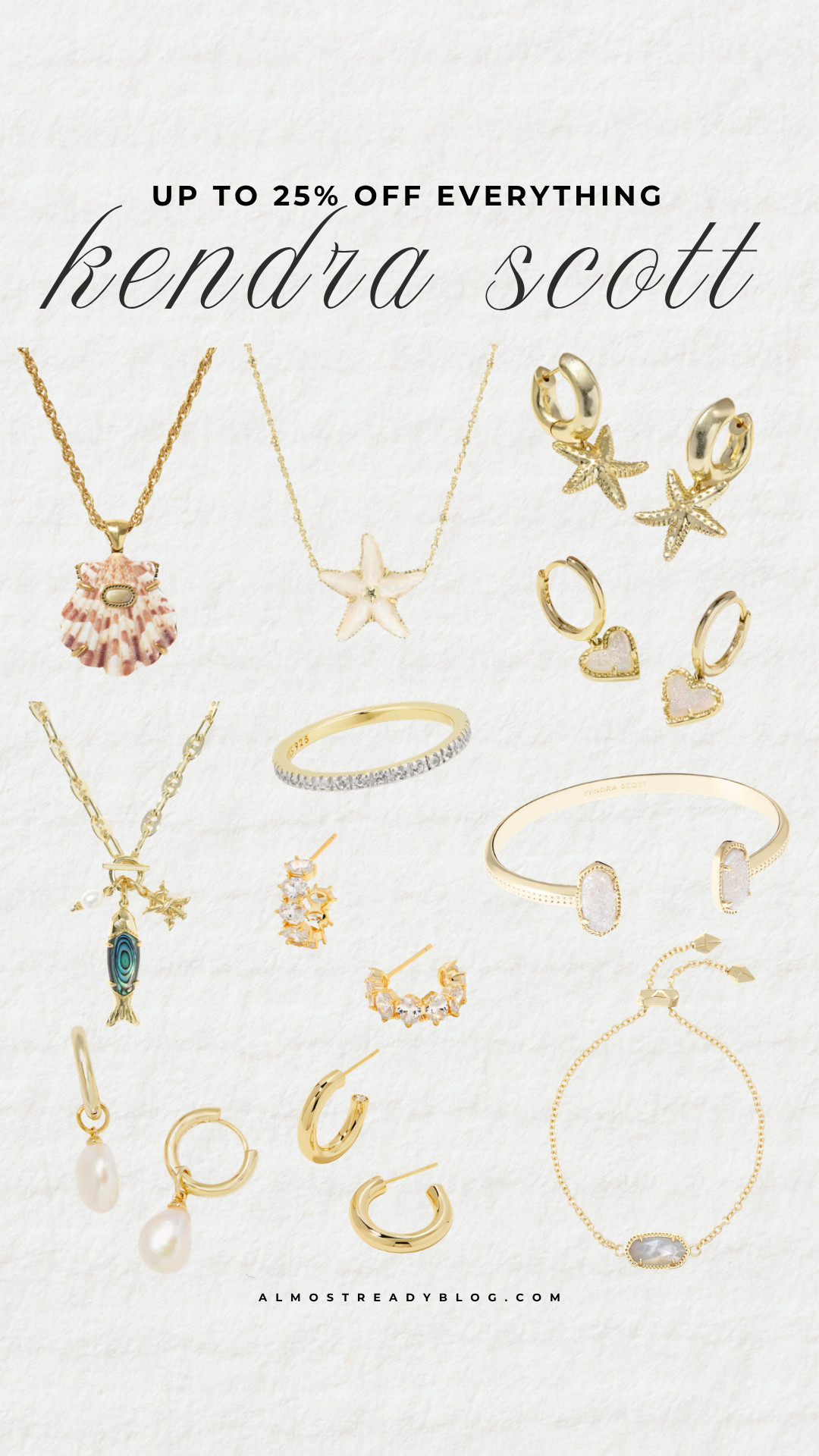 Kendra Scott up to 25% off everything, summer jewelry trends, beach vacation jewelry, everyday gold jewelry, coastal style accessories, layered necklace look, gold jewelry, summer accessories, beach jewelry, vacation style, everyday jewelry

#LTKSaleAlert