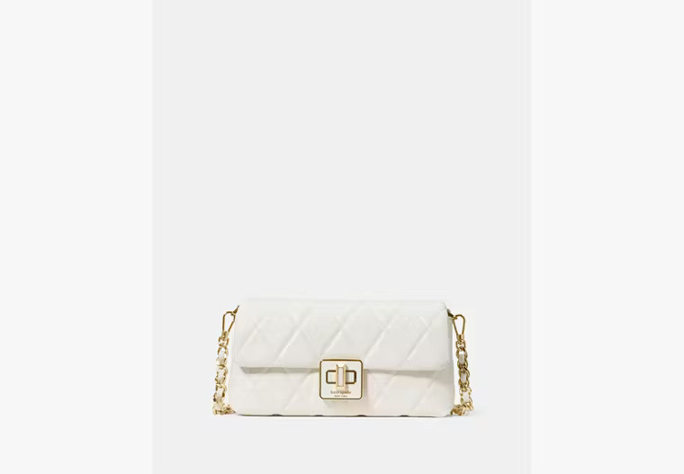 Kate Spade Carey Quilted Mini Crossbody, Meringue | Kate Spade Outlet