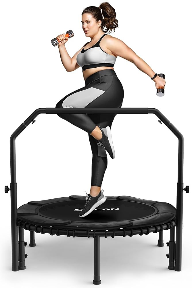 BCAN 450/550 LBS Foldable Mini Trampoline, 40"/48"/50" Fitness Trampoline with Bungees, U/T Shape... | Amazon (US)
