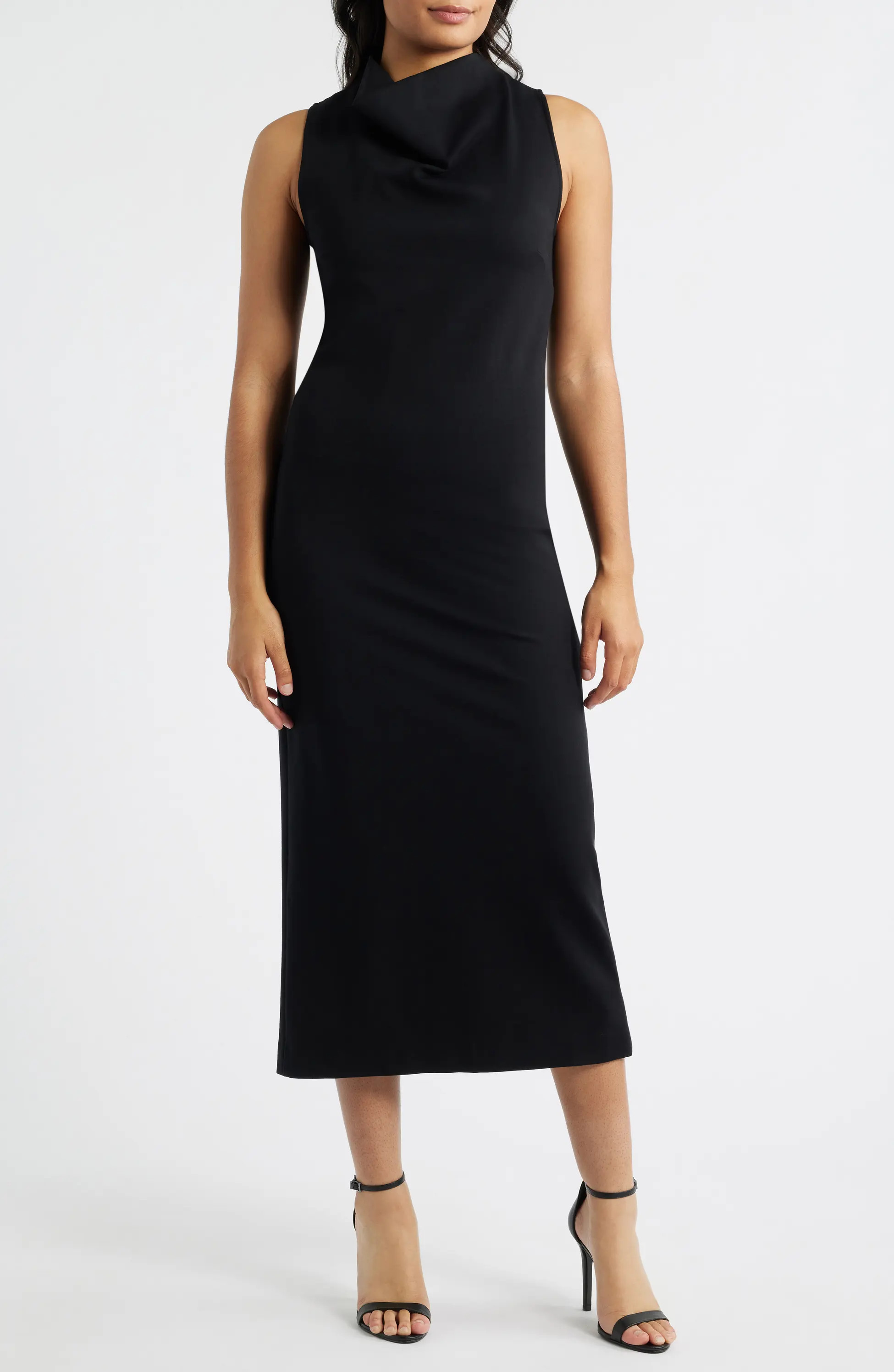 Ponte Sleeveless Midi Dress | Nordstrom