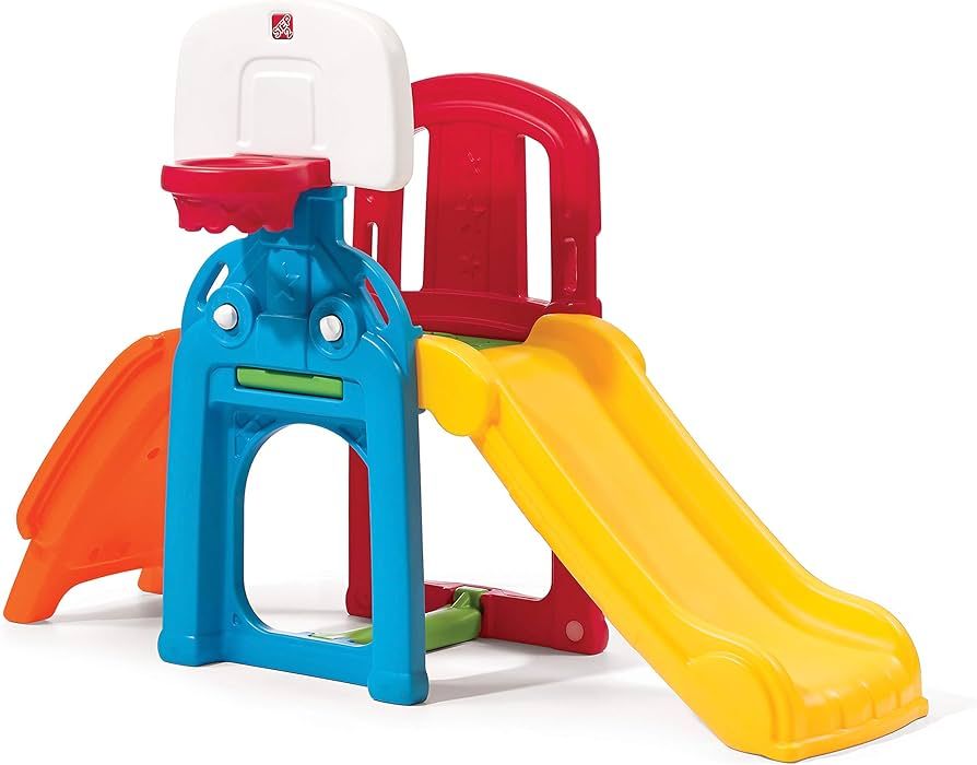 Amazon.com: Step2 Game Time Sports Climber & Slide for Kids, Indoor/Outdoor Playground Set, Slide... | Amazon (US)