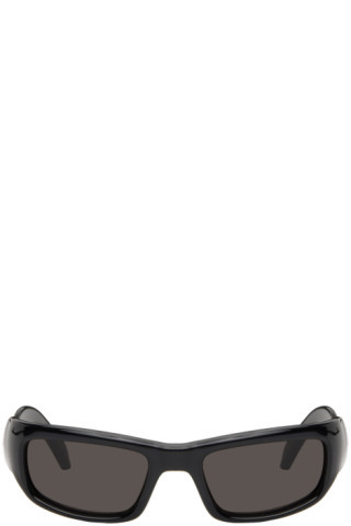 Black Hamptons Rectangle Sunglasses | SSENSE