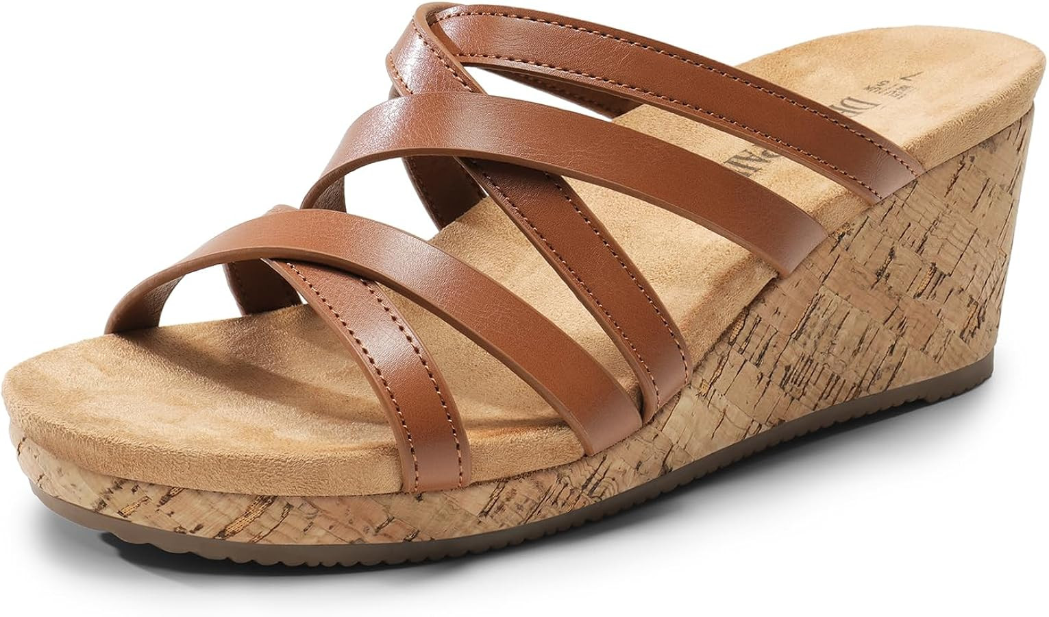 DREAM PAIRS Dressy Wedge Sandals for Women Casual Summer, Comfort Cork Strappy Platform Slides Sa... | Amazon (US)