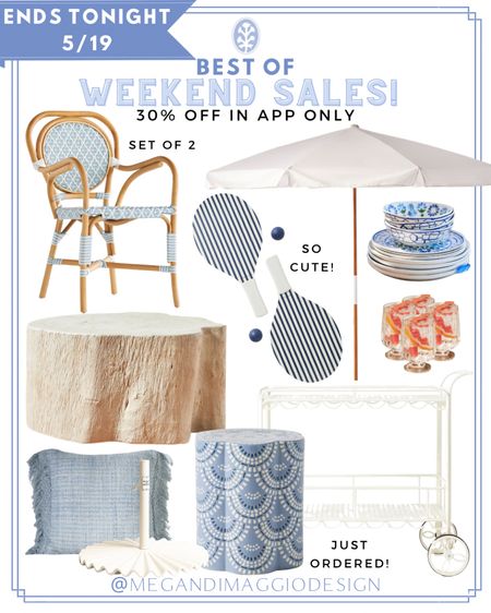 Score 30% OFF all of these amazing outdoor pieces when you:
1. Download the free Anthropologie app 
2. Sign up your free account (or login if you already have one!)
3. Tap my links to shop!

Hurry this amazing deal ends tonight 5/19 and items over $50 ship free!! 🙌🏻 but it’s only in the app! 

I just ordered this best selling scalloped side table that I’ve been eyeing for so long!! 😍 Love this new outdoor bar cart! And this clam shell umbrella base is an amazing price now, as well as this Serena & Lily dupe coffee table!! 

And these outdoor bistro dining chairs are a great price now for the set of 2!! 🤯🙌🏻☀️

#LTKSeasonal #LTKSaleAlert #LTKHome