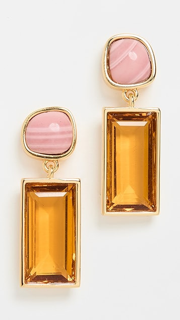 Crystal Column Earrings In Sunset | Shopbop