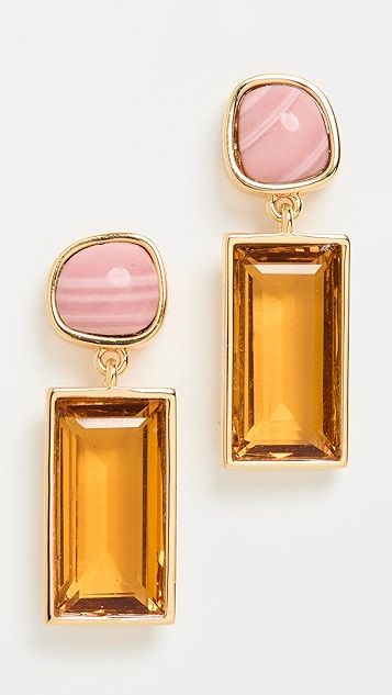 Crystal Column Earrings In Sunset | Shopbop