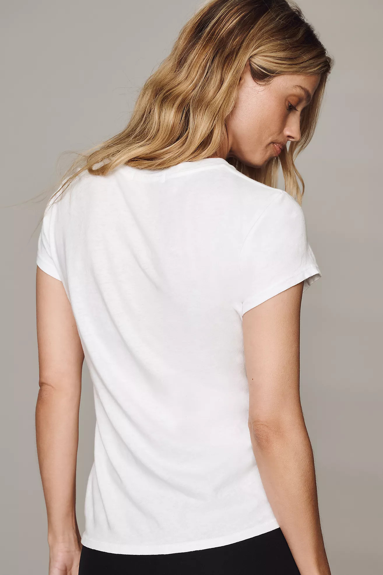 perfectwhitetee Crew Baby Tee | Anthropologie (US)